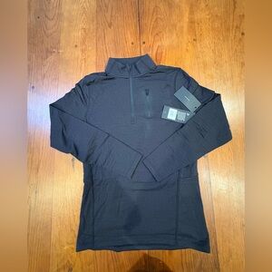Ten Thousand Over Zip Men’s Performance QuarterZip Polartec Workouts Black Small